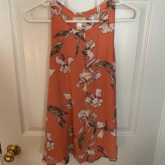 LOFT Tops - Loft coral floral tank